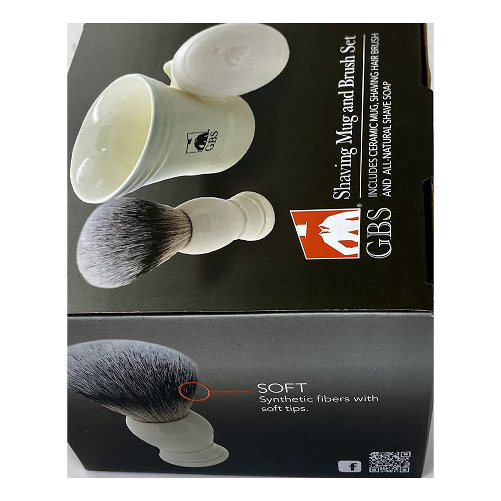 GBS Shaving Mug Brush Set, 1 Ea